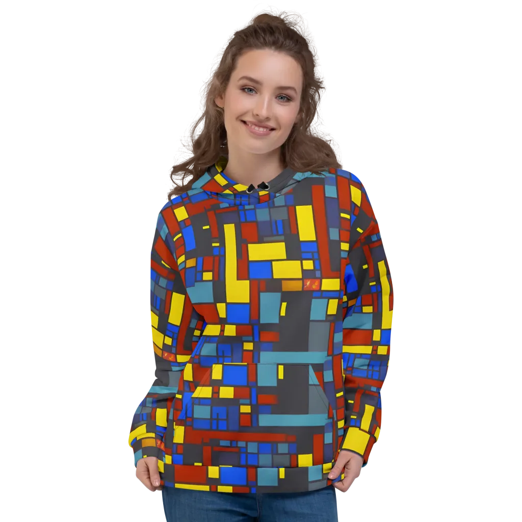 Cobalt Construct on Hoodie — Front