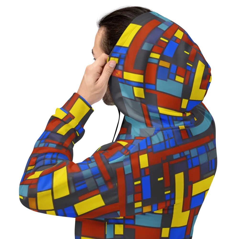 Cobalt Construct on Hoodie — Back