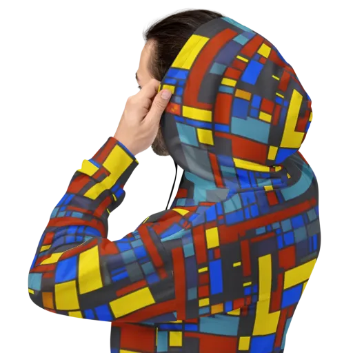 Cobalt Construct on a Hoodie
