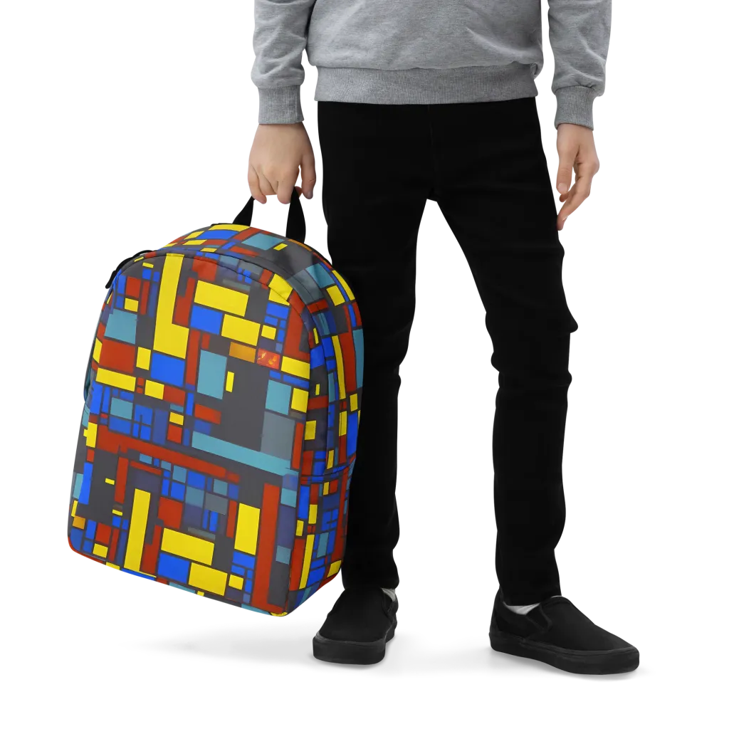 Cobalt Construct on Minimalist Backpack — Zoomed-in