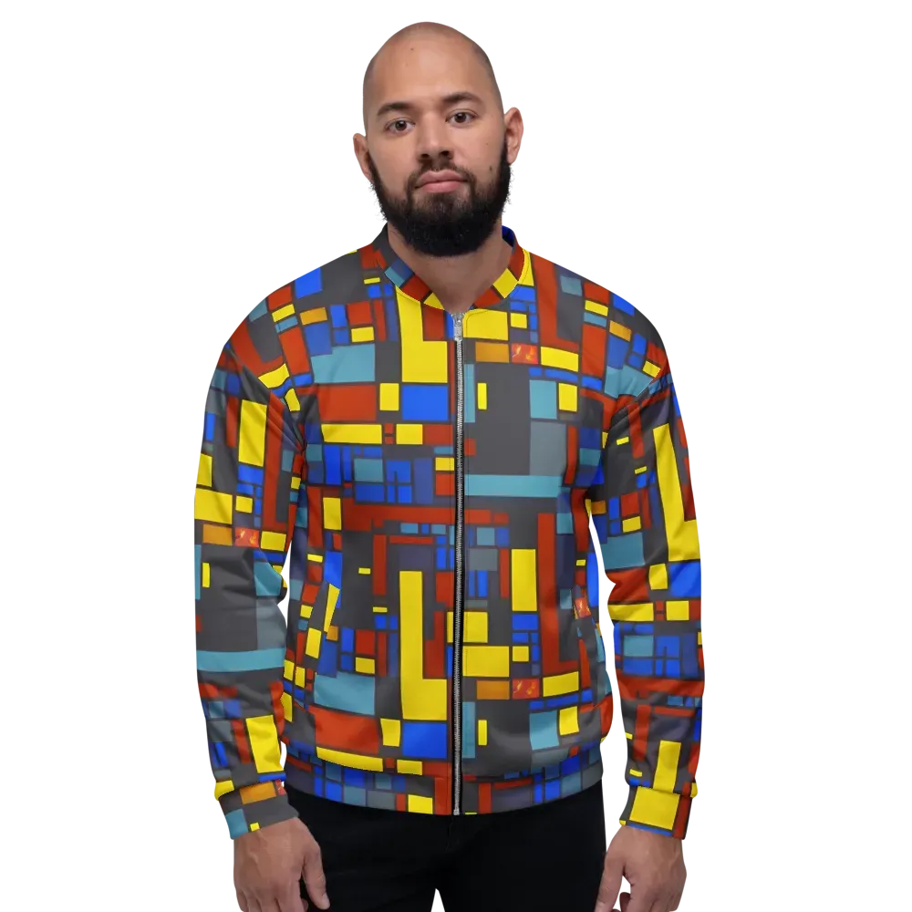 Cobalt Construct on Bomber Jacket — Front