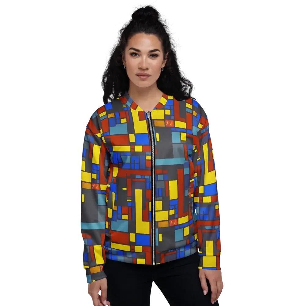 Cobalt Construct on Bomber Jacket — Front