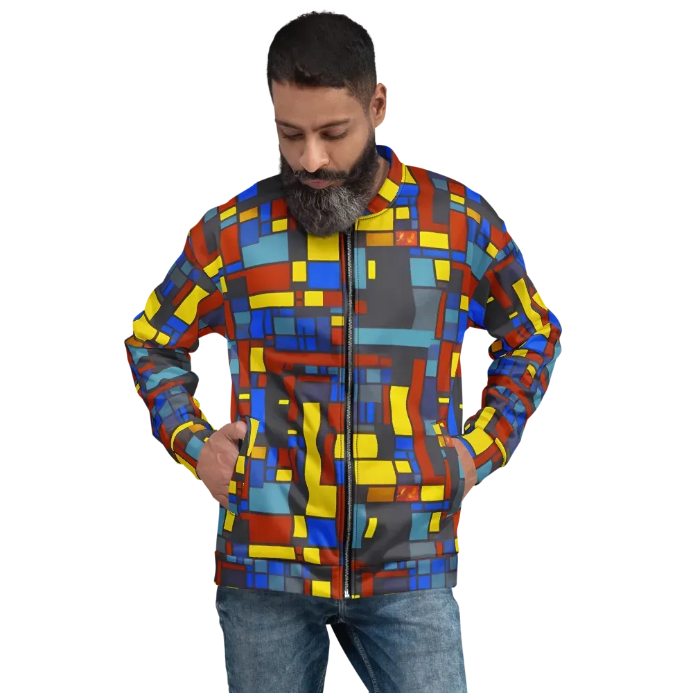 Cobalt Construct on Bomber Jacket — Front