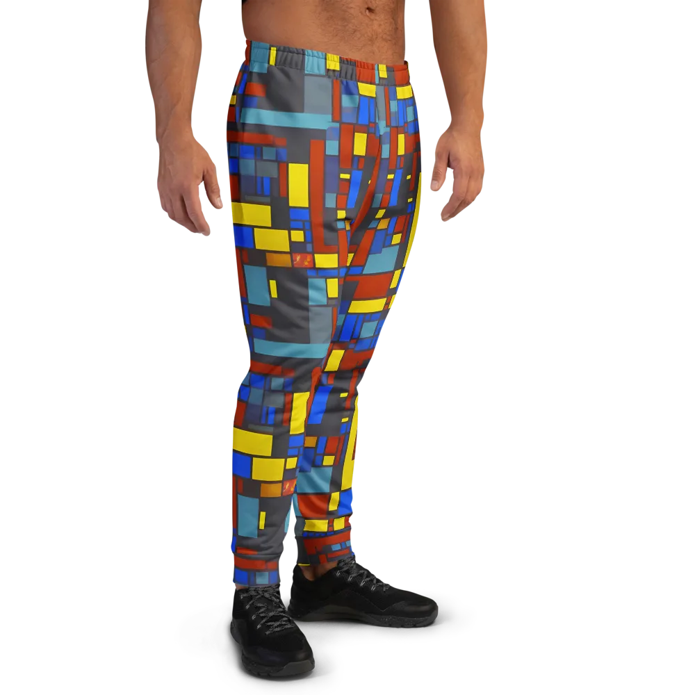 Cobalt Construct on Men's Joggers — Right