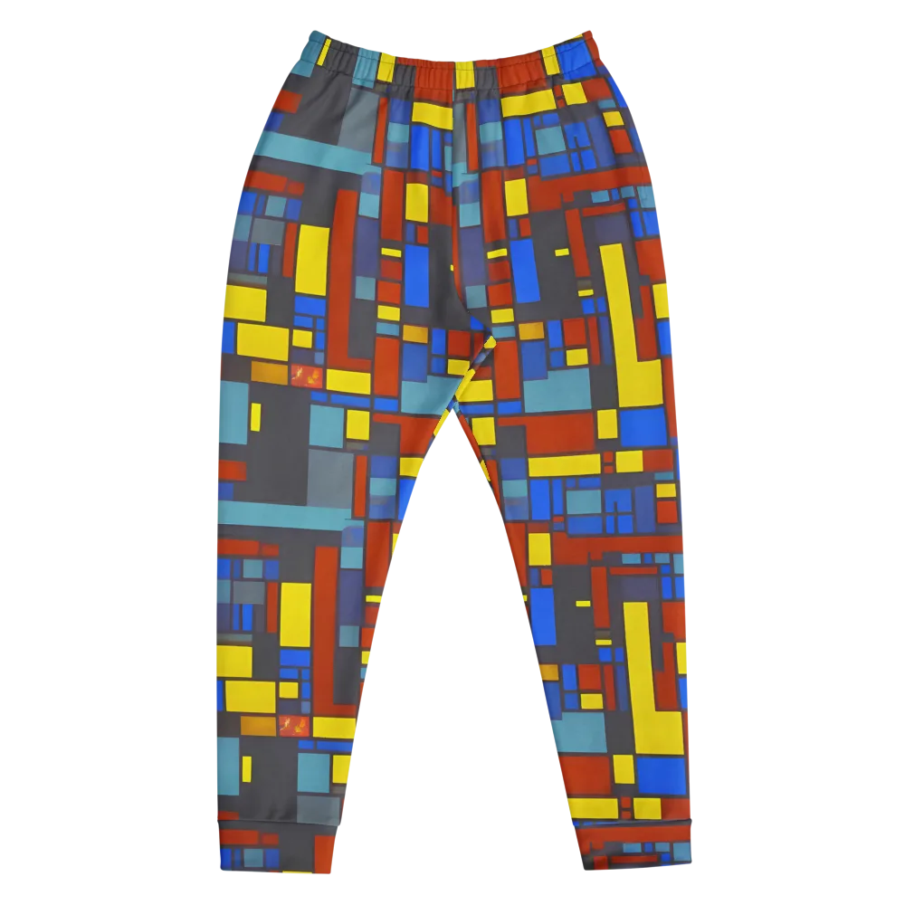 Cobalt Construct on Men's Joggers — Front