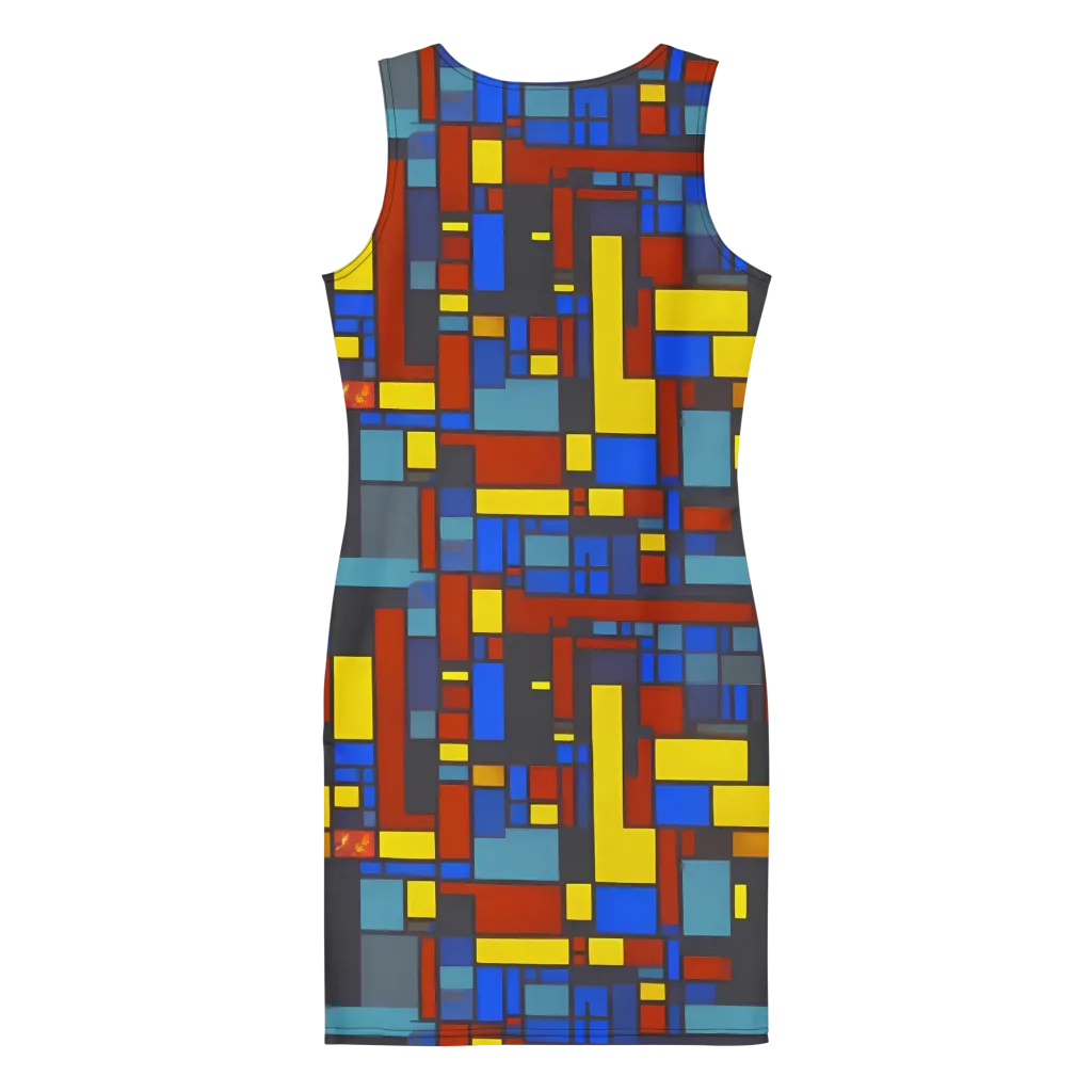Cobalt Construct on Bodycon Dress — Back