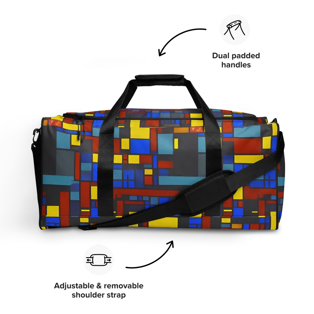 Cobalt Construct on Duffle Bag — Front