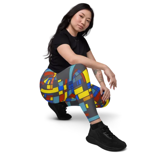 Cobalt Construct on a Leggings with Pockets