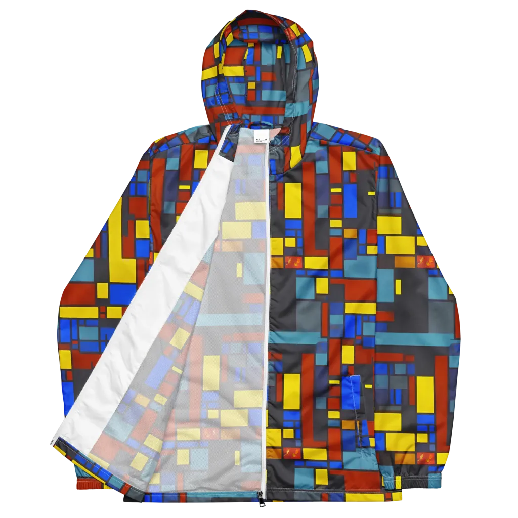 Cobalt Construct on Men's Windbreaker — Front