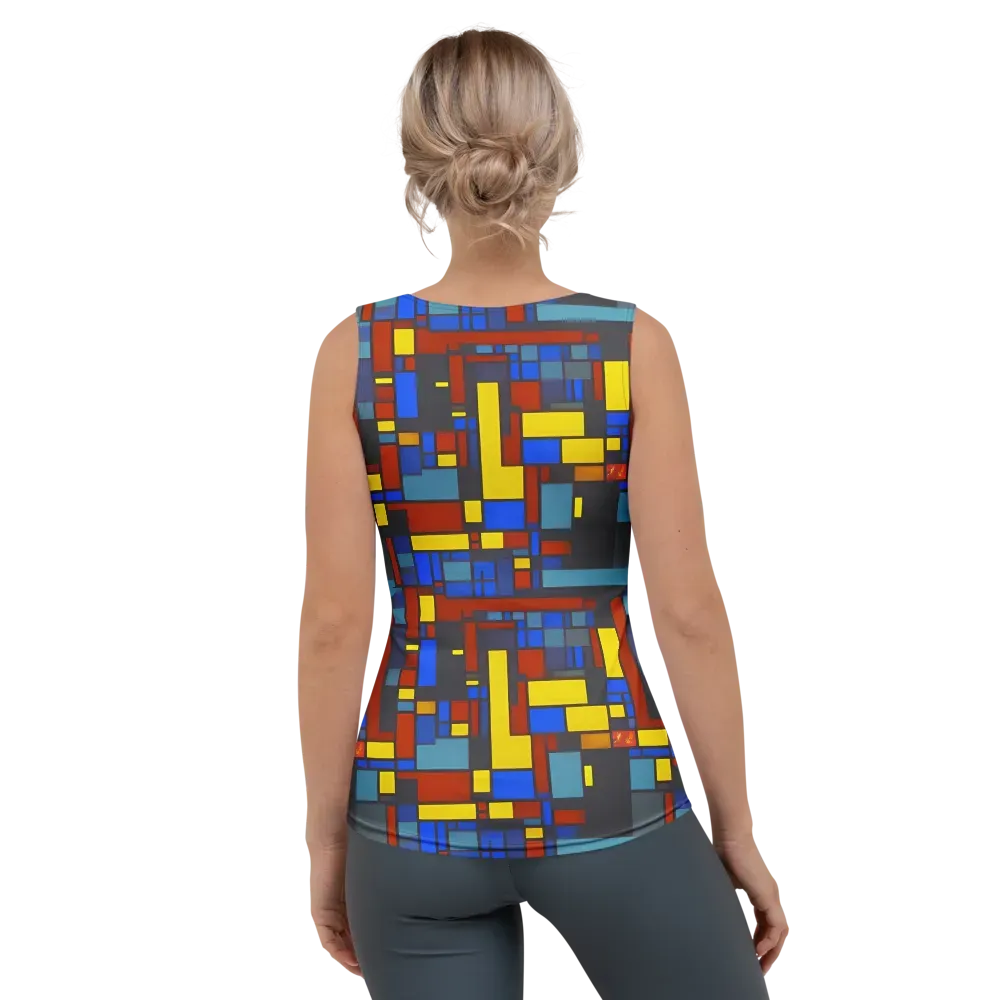 Cobalt Construct on Women's Tank Top — Back