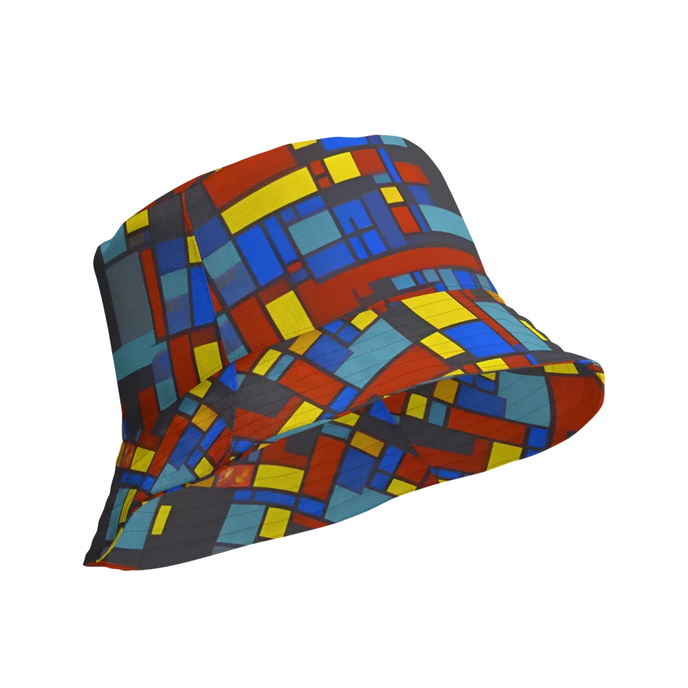 Cobalt Construct on Reversible Bucket Hat — Product details Outside