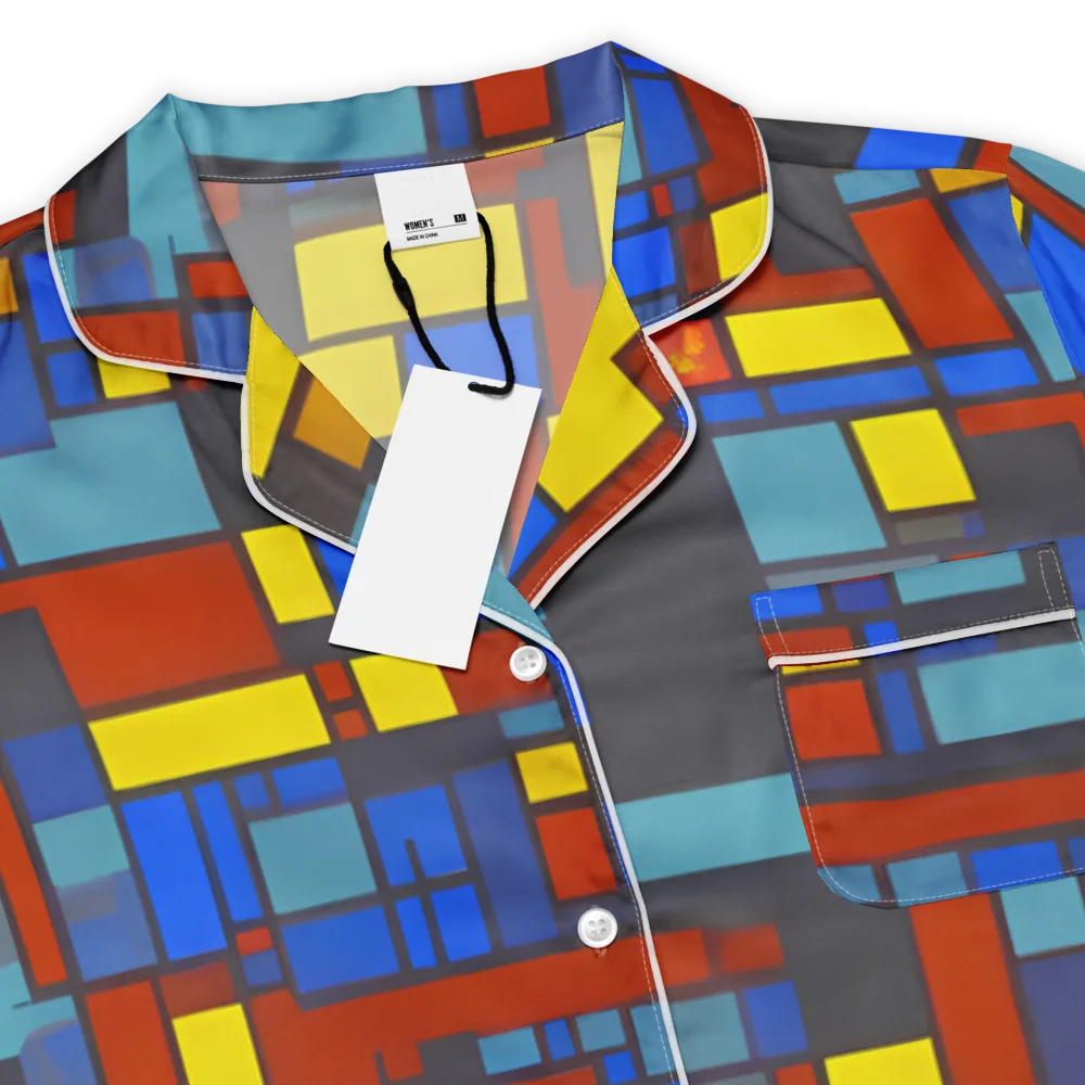 Cobalt Construct on Women's Short Sleeve Pajama Top — Product details