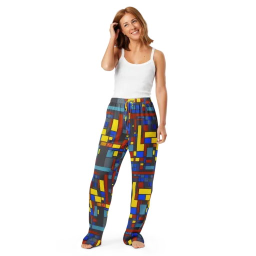 Cobalt Construct on a Women's Pajama Pants