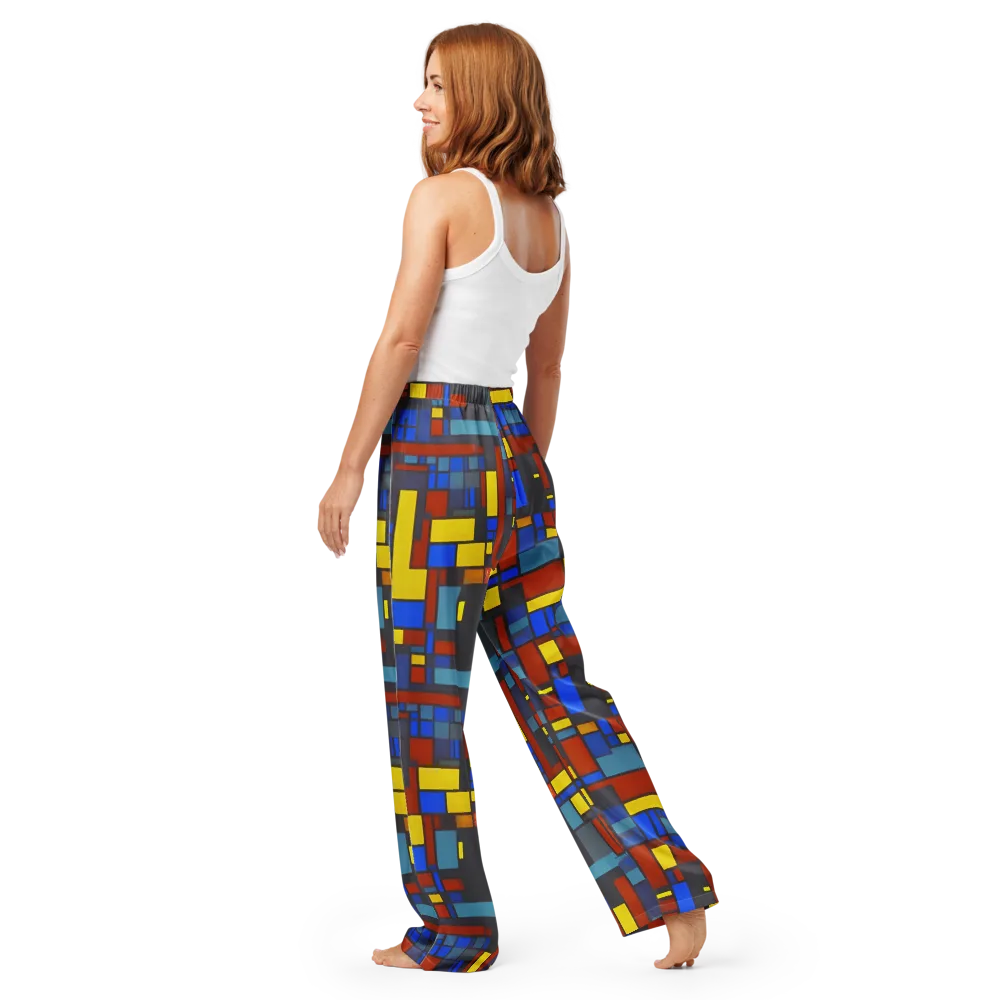 Cobalt Construct on Women's Pajama Pants — Back