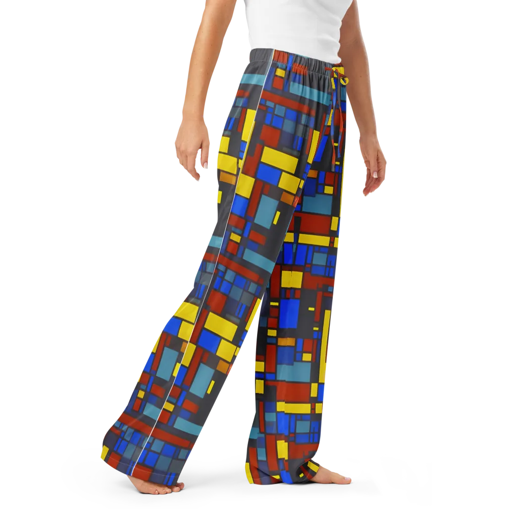 Cobalt Construct on Women's Pajama Pants — Right Front