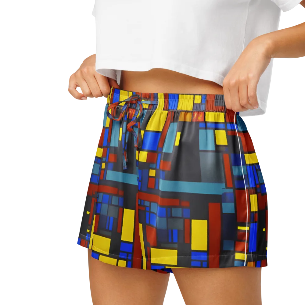 Cobalt Construct on Women's Pajama Shorts — Left