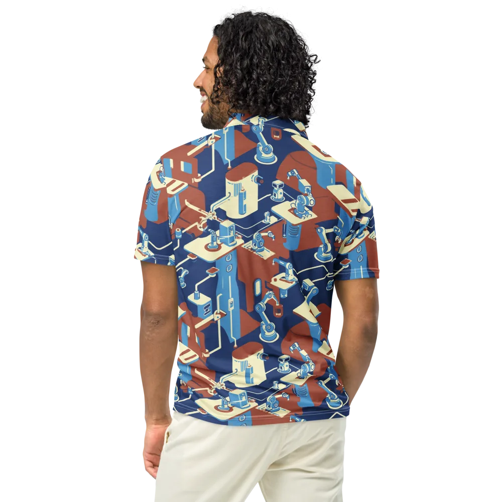 Automata Atelier on Men's Slim Fit Polo Shirt — Back