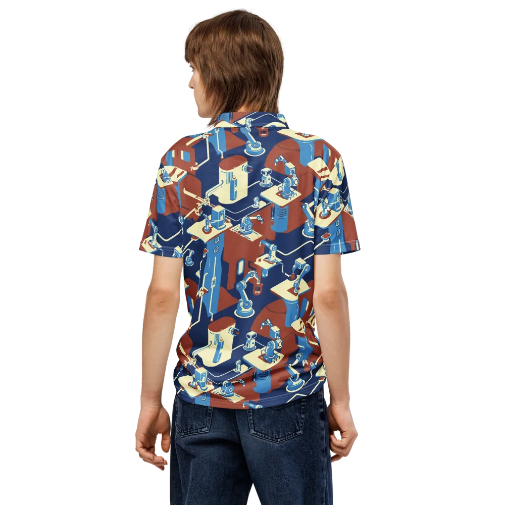 Automata Atelier on Men's Slim Fit Polo Shirt — Back