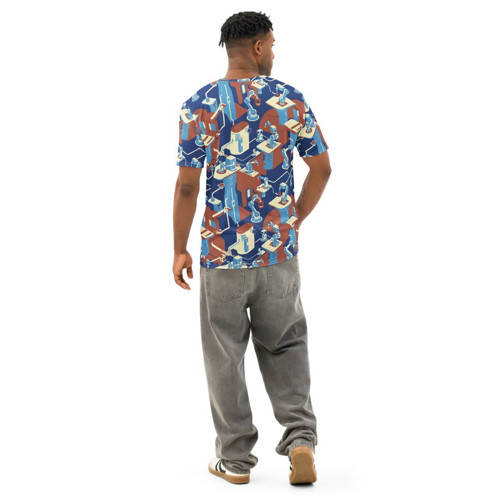 Automata Atelier on Men's Cotton Crew Neck T-Shirt — Back