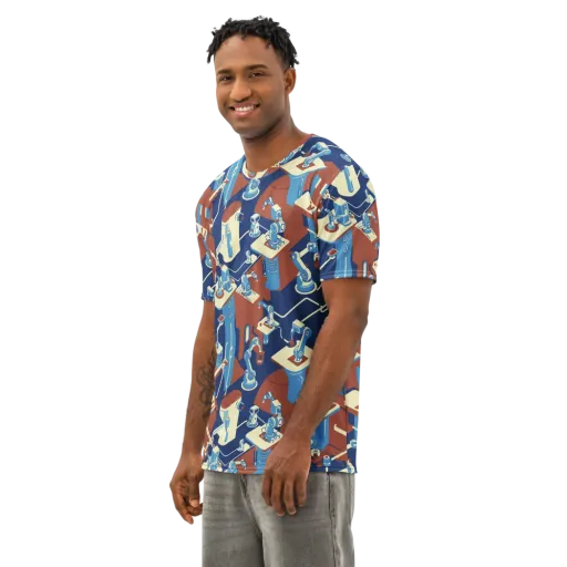 Automata Atelier on a Men's Cotton Crew Neck T-Shirt