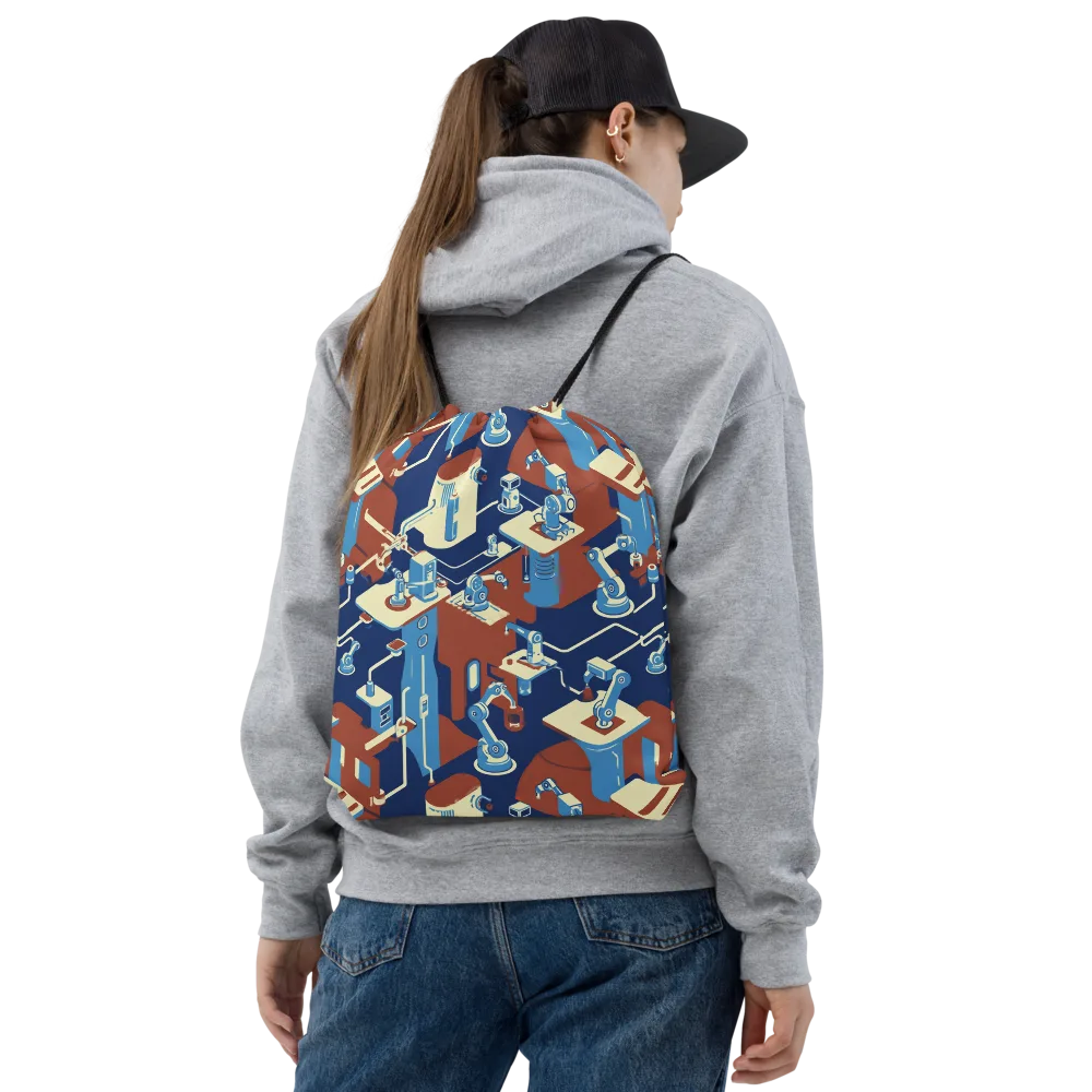 Automata Atelier on Drawstring Bag — Front