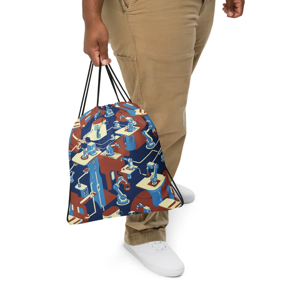 Automata Atelier on Drawstring Bag — Front
