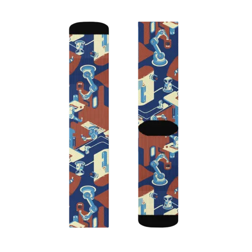 Automata Atelier on a Socks