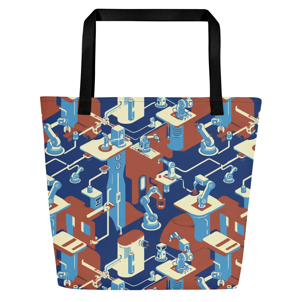 Automata Atelier on Large Tote Bag W/ Pocket — Front