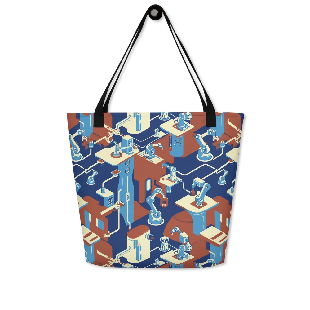 Automata Atelier on Large Tote Bag W/ Pocket — Front