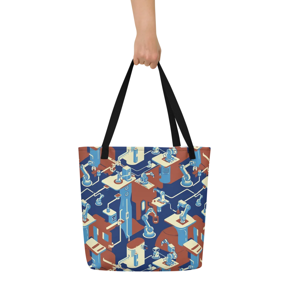Automata Atelier on Large Tote Bag W/ Pocket — Front