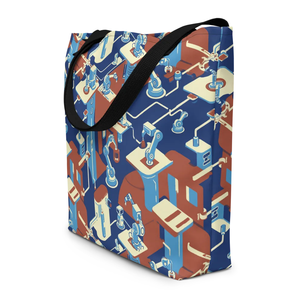Automata Atelier on Large Tote Bag W/ Pocket — Front