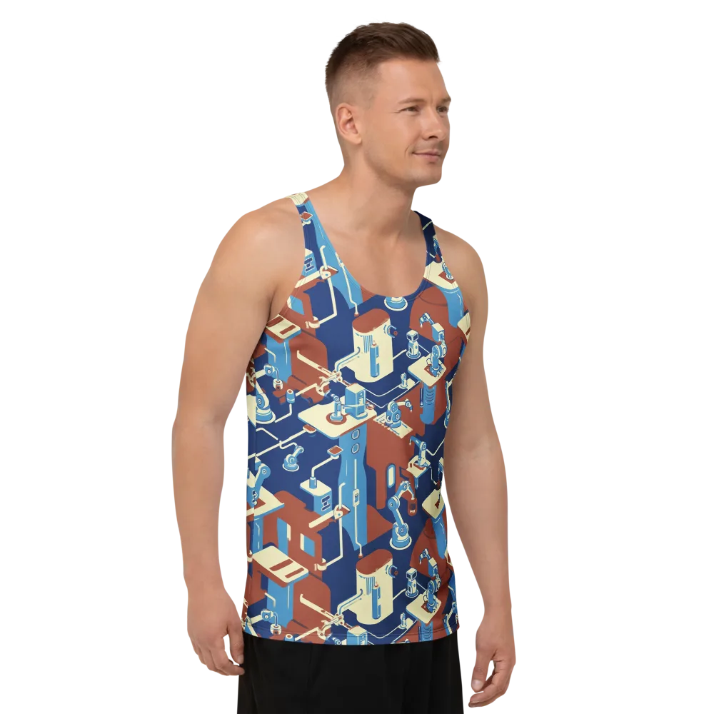 Automata Atelier on Men's Tank Top — Right Front