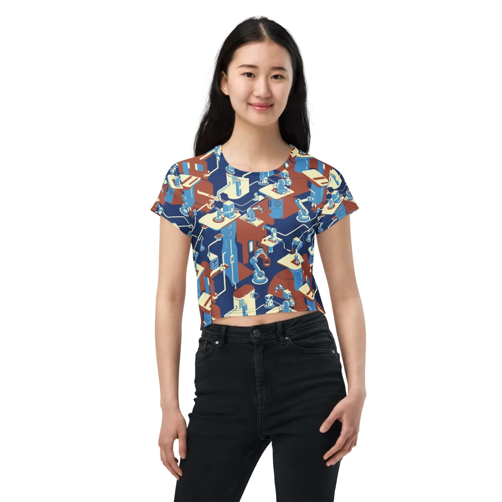 Automata Atelier on Crop Tee — Front