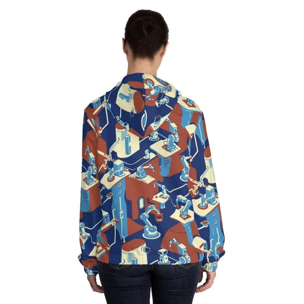 Automata Atelier on Women's Full-Zip Hoodie — Back On Person