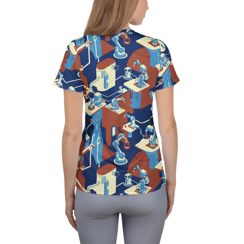 Automata Atelier on Women's Athletic T-Shirt — Back