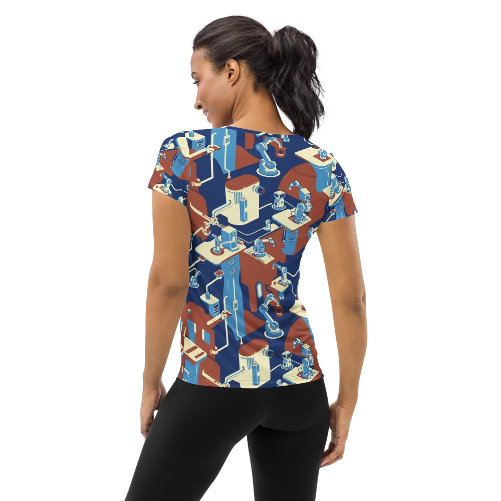 Automata Atelier on Women's Athletic T-Shirt — Back