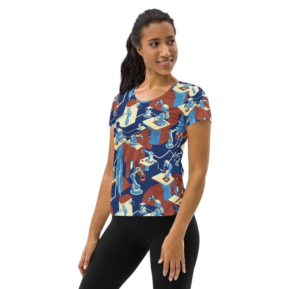 Automata Atelier on Women's Athletic T-Shirt — Left