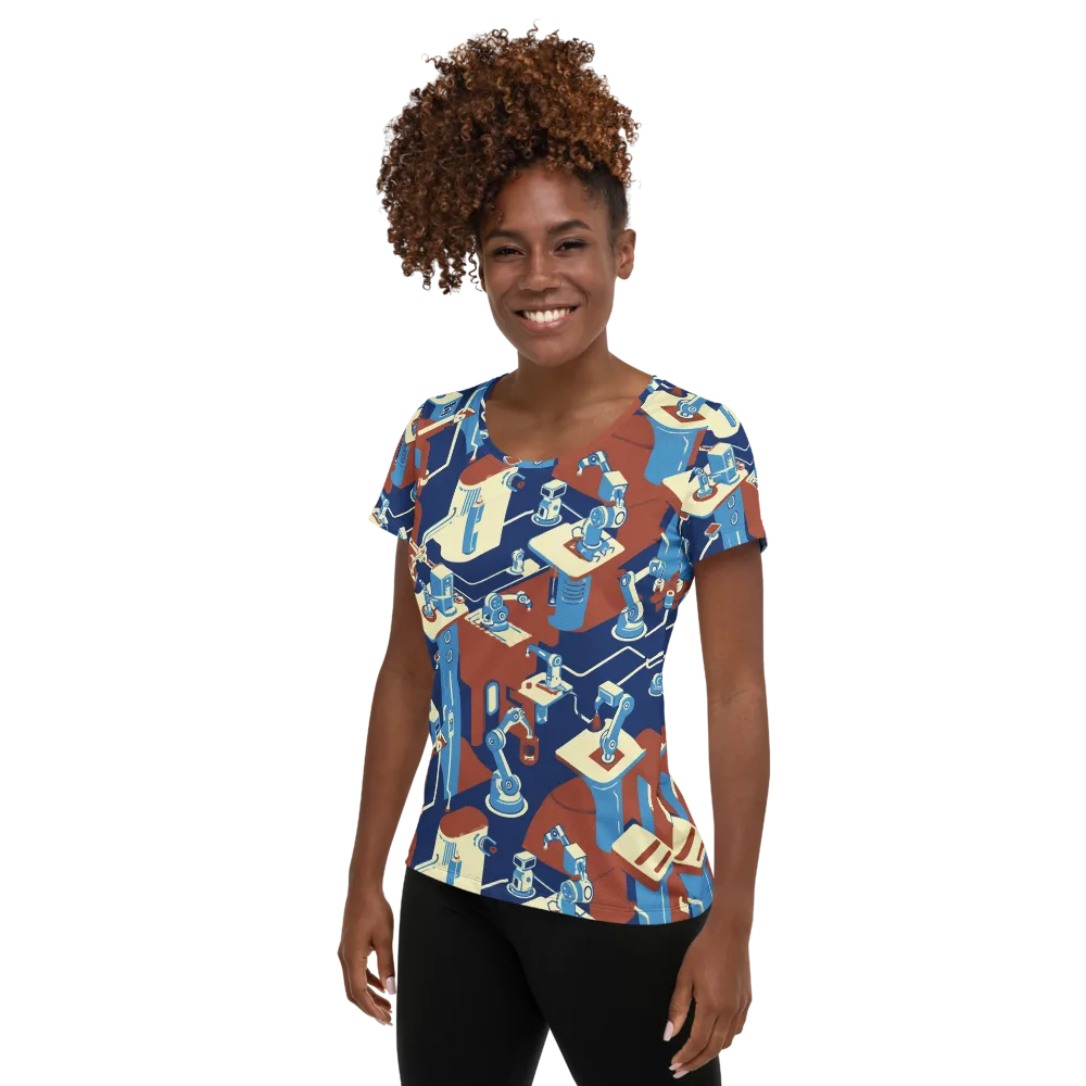 Automata Atelier on Women's Athletic T-Shirt — Left