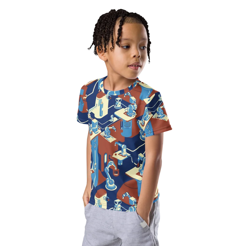 Automata Atelier on Kids Crew Neck T-Shirt — Left Front