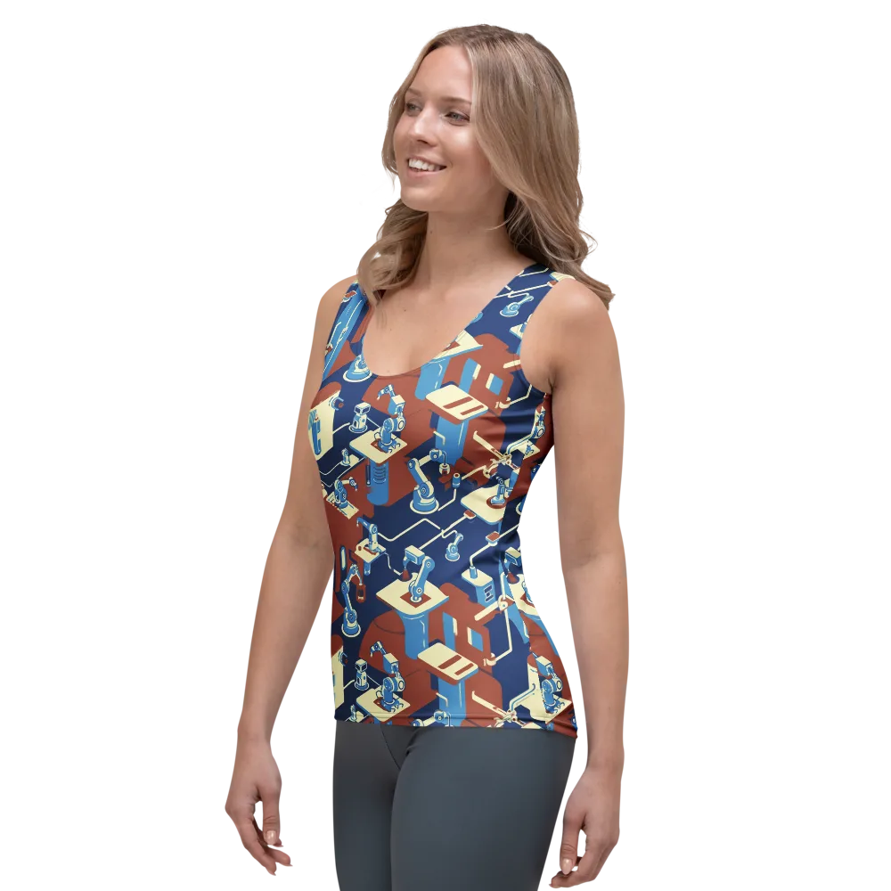 Automata Atelier on Women's Tank Top — Left Front