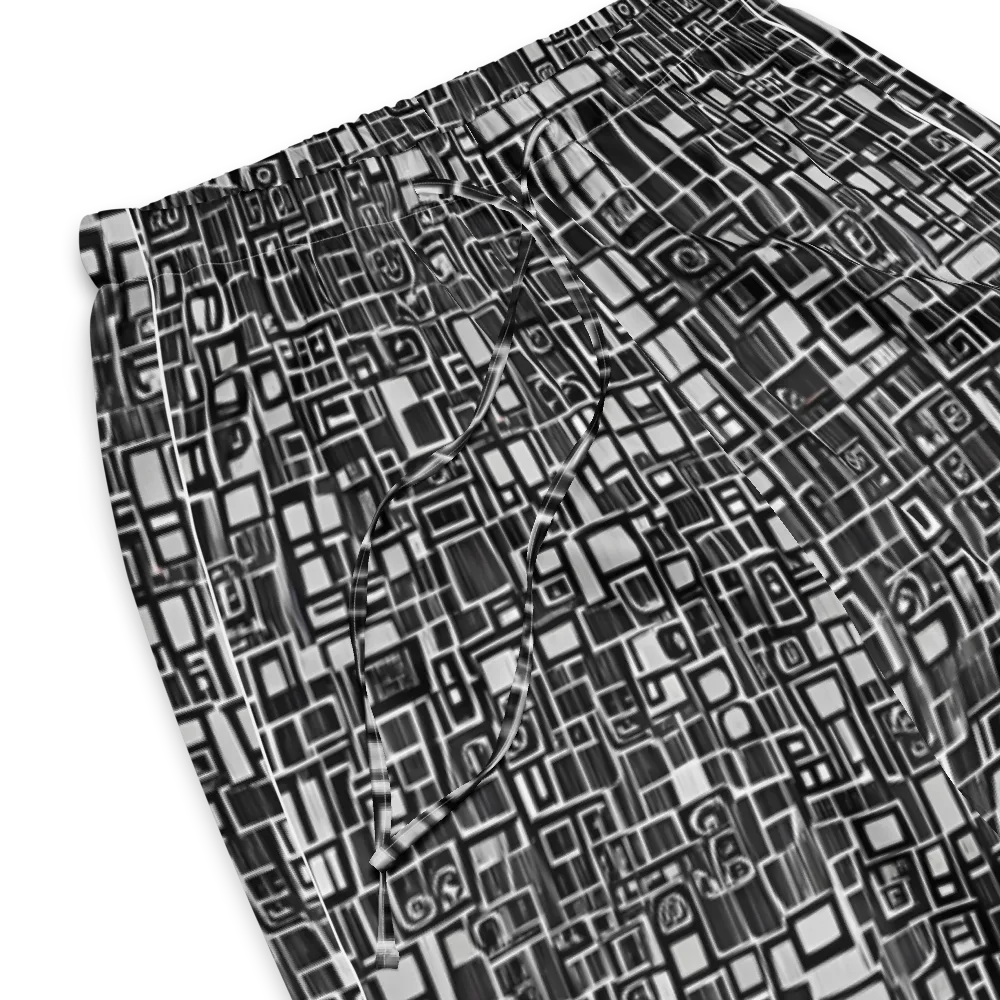 Monochrome Maze on Women's Pajama Pants — Product details