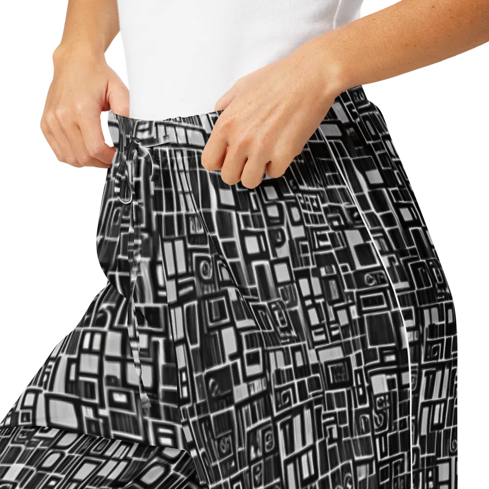 Monochrome Maze on Women's Pajama Pants — Product details