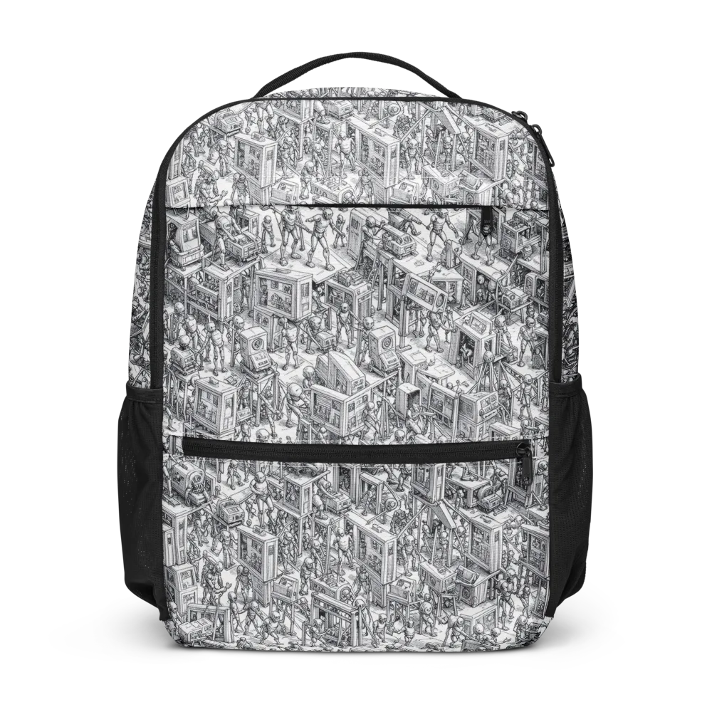 Machina Menagerie on Utility Backpack — Front