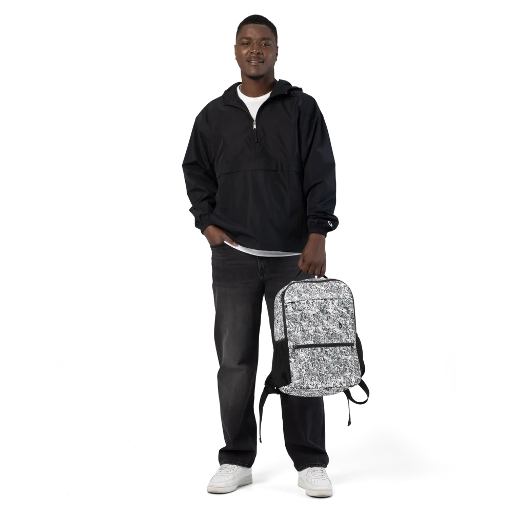 Machina Menagerie on Utility Backpack — Front