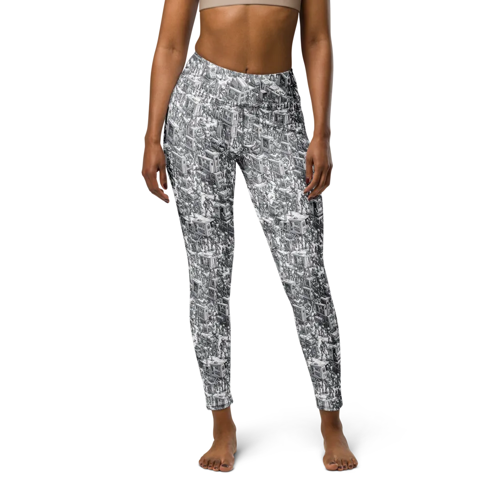 Machina Menagerie on Yoga Leggings — Front