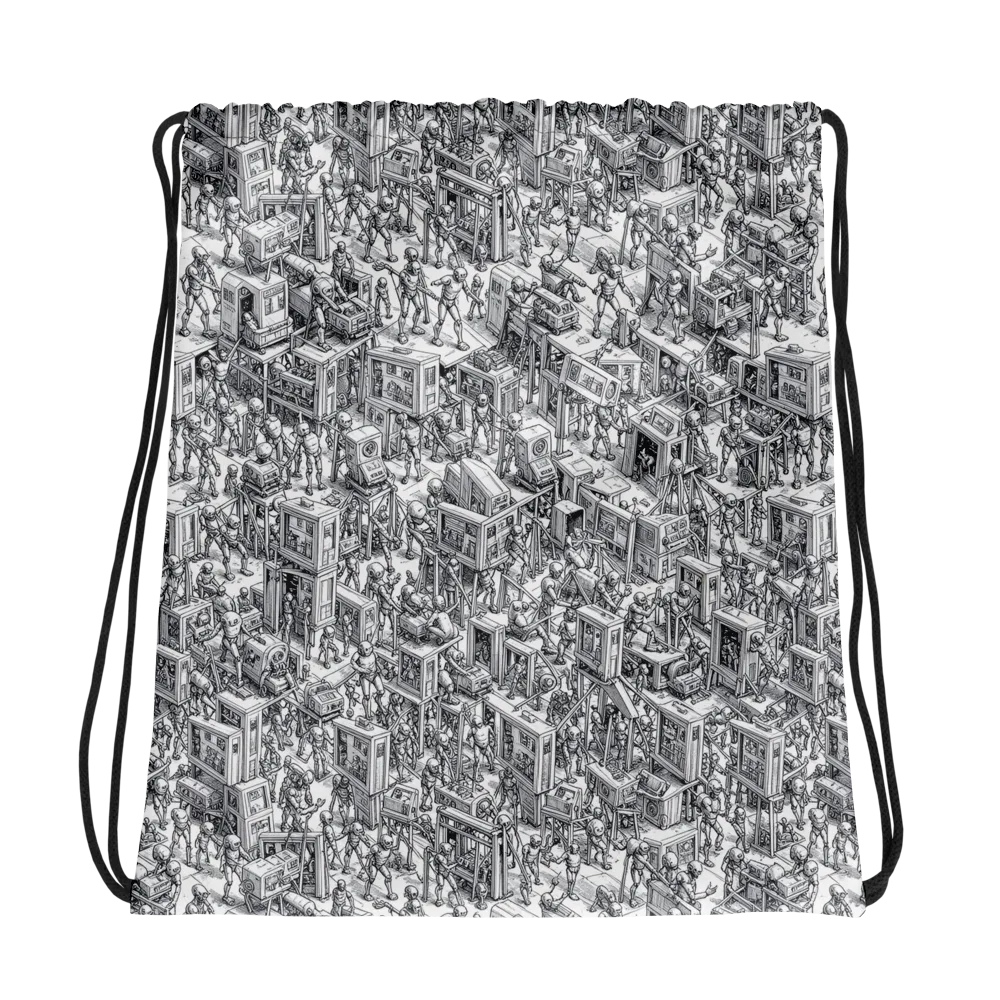 Machina Menagerie on Drawstring Bag — Photo