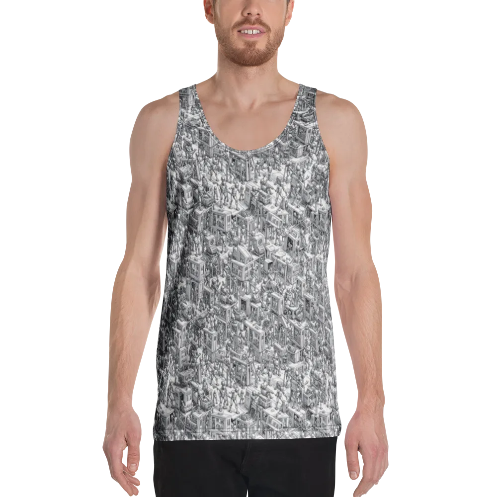 Machina Menagerie on Men's Tank Top — Front