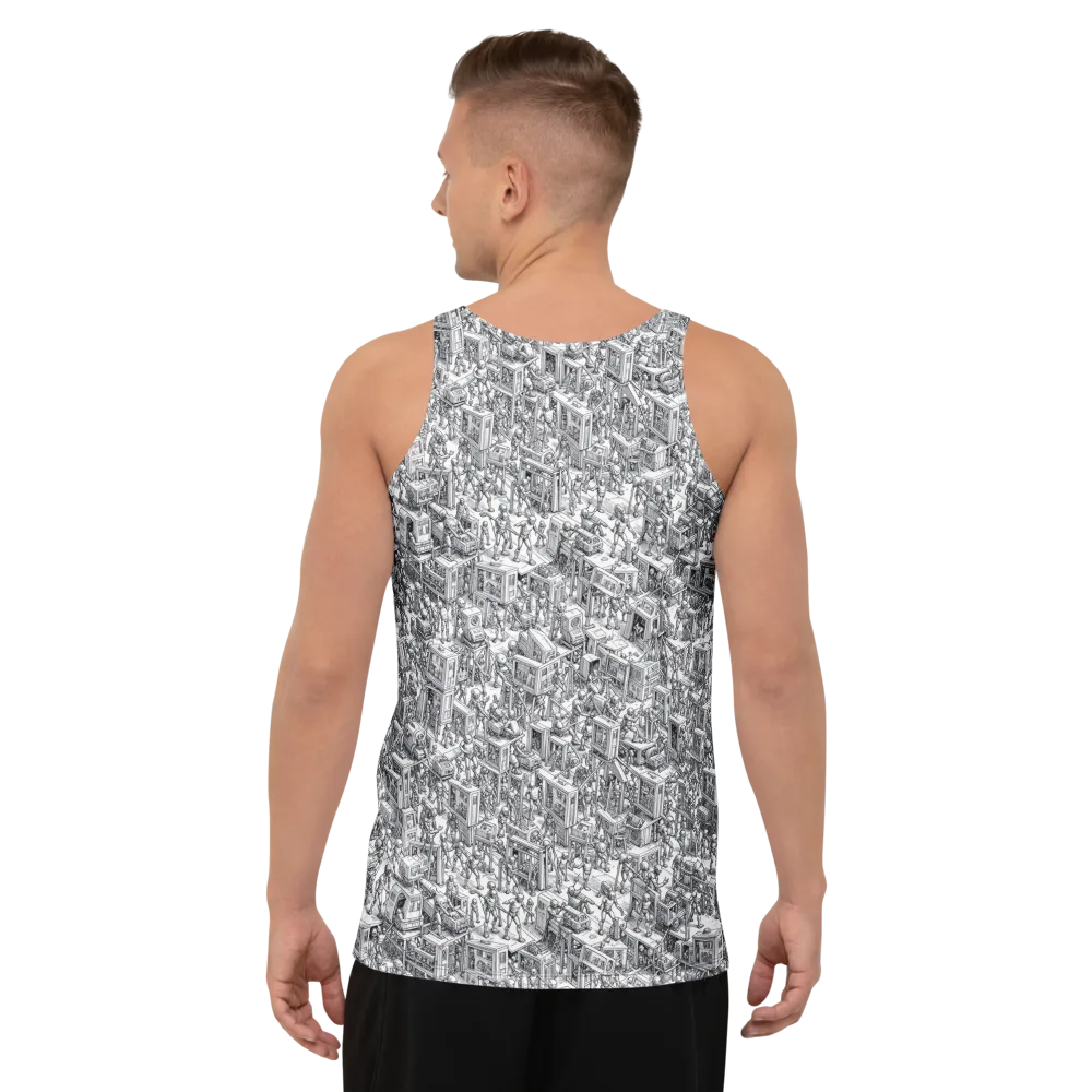 Machina Menagerie on Men's Tank Top — Back