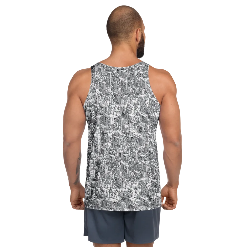 Machina Menagerie on Men's Tank Top — Back