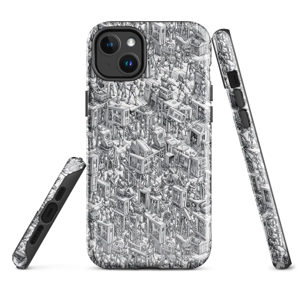 Machina Menagerie on MagSafe Tough Case for iPhone® — Front